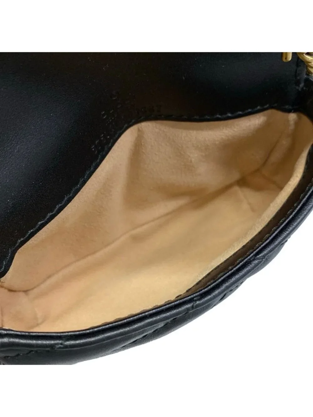 Gucci Handbag GG Marmont Black Leather